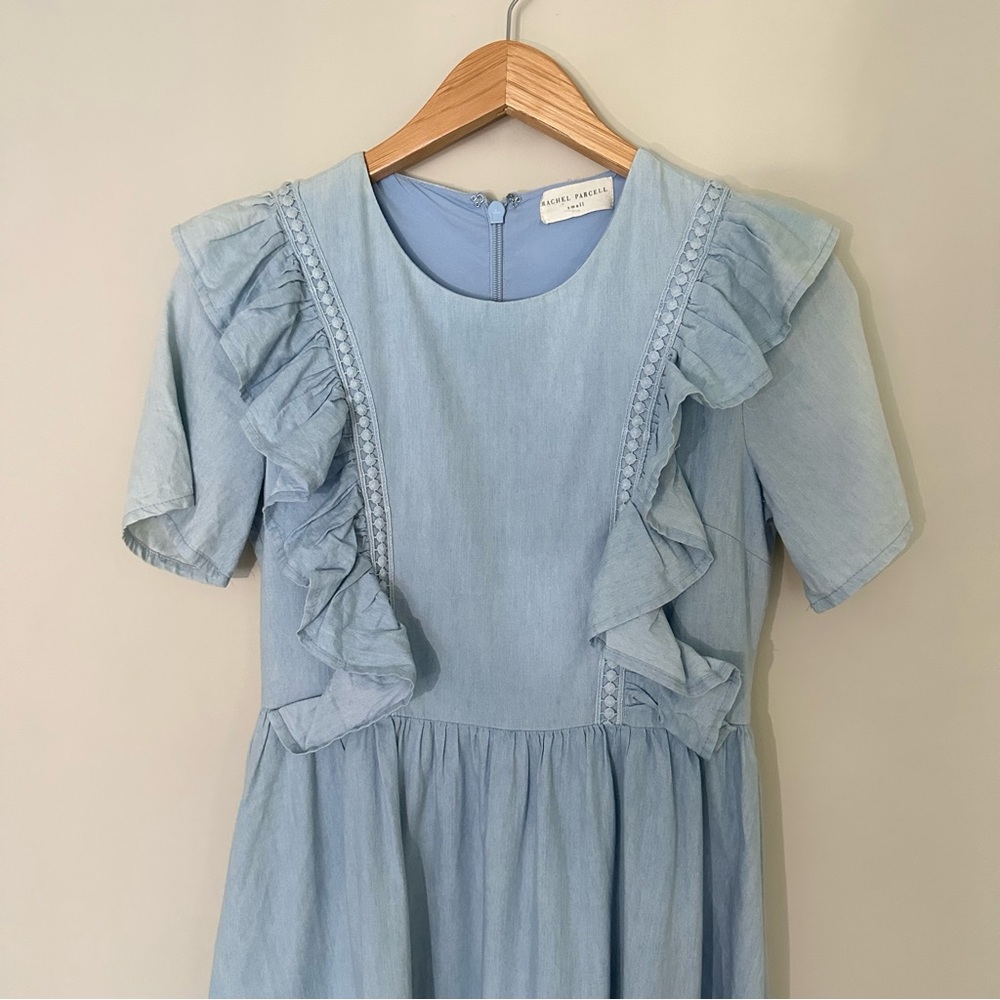 Rachel Parcell Chambray Boho Ruffle Dress - Picture 6 of 12